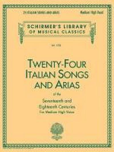 24 Italian Songs & Arias - Medium High Voice