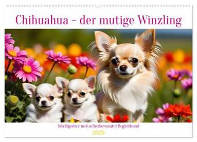 Chihuahua - der mutige Winzling (Wandkalender 2026 DIN A2 quer), CALVENDO Monatskalender