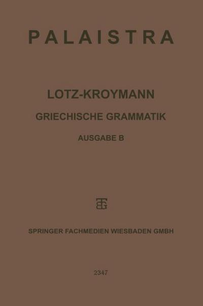 Griechische Grammatik