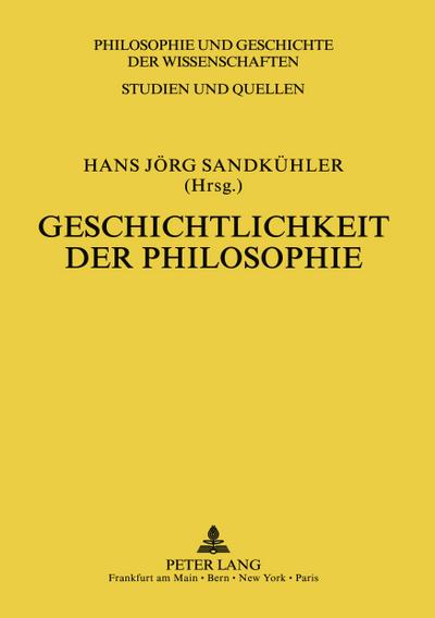 Geschichtlichkeit der Philosophie