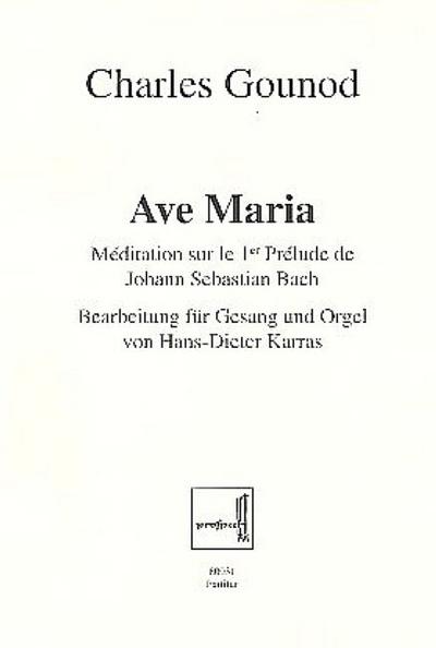 Ave Mariafür Gesang und Orgel