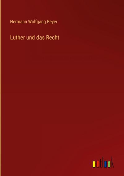 Luther und das Recht