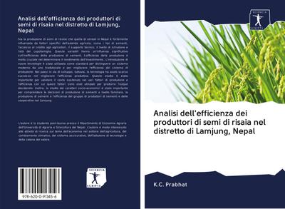 Analisi dell’efficienza dei produttori di semi di risaia nel distretto di Lamjung, Nepal