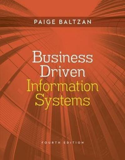 BUSINESS DRIVEN INFO SYSTEMS W