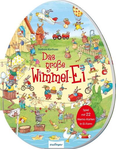 Das große Wimmel-Ei, mit Eier-Memospiel: Kinder-Ostergeschenk, fördert spielend Gedächtnis und Konzentration