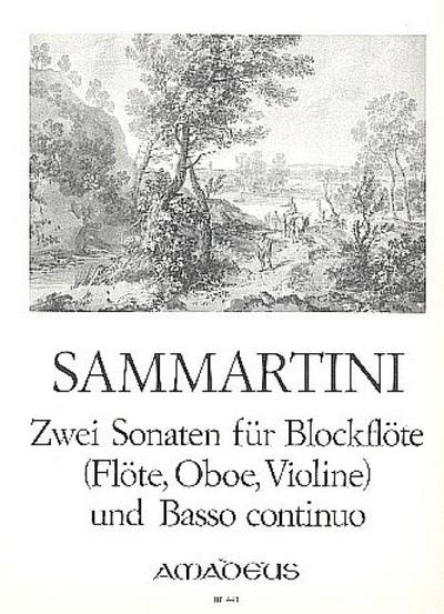 2 Sonatenfür Blockflöte (Flöte, Oboe, Violine) und Bc