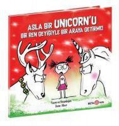 Asla Bir Unicornu Bir Ren Geyigiyle Bir Araya Getirme