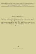 Die älteste mathematische Aufgabensammlung in lateinischer Sprache: Die Alkuin zugeschriebenen