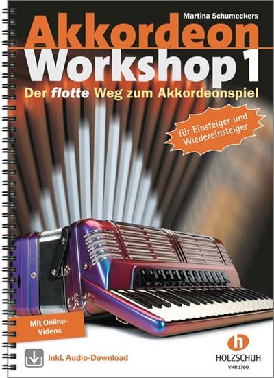 Akkordeon Workshop Band 1 (+CD+DVD)Schule für Einsteiger und Wiedereinsteiger