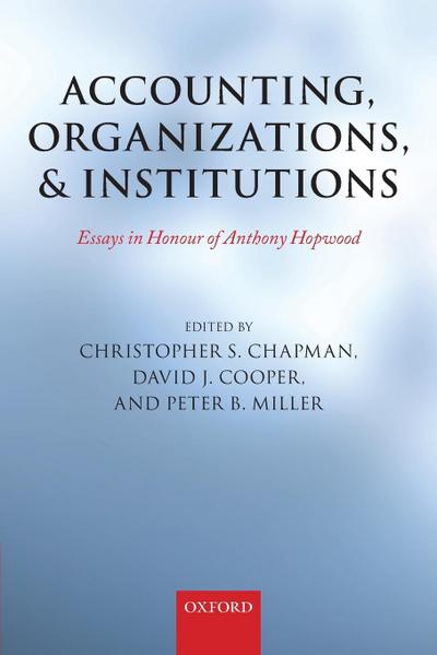 Accounting, Organizations, and Institutions
