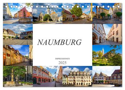 Naumburg Impressionen (Tischkalender 2025 DIN A5 quer), CALVENDO Monatskalender