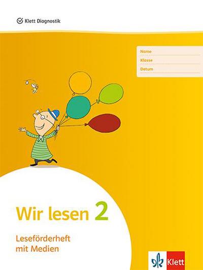 Wir lesen 2. Leseförderheft mit Medien (5er Pack) Klasse 2