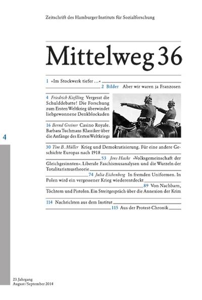 Kriegsschuld und demokratischer Neuanfang (Mittelweg 36 / Zeitschrift des Hamburger Instituts für Sozialforschung)