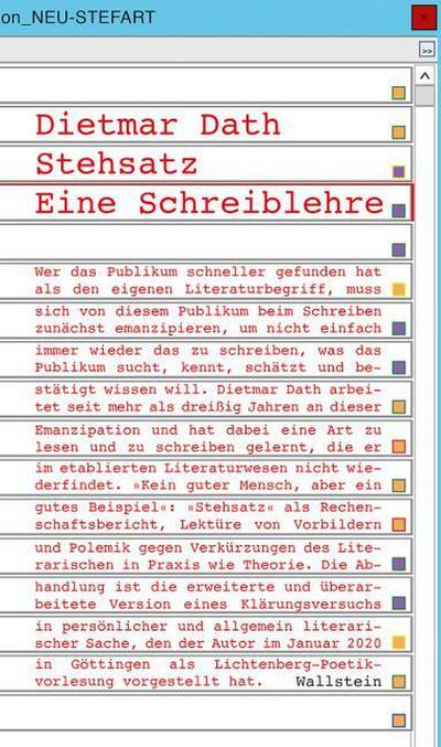 Stehsatz