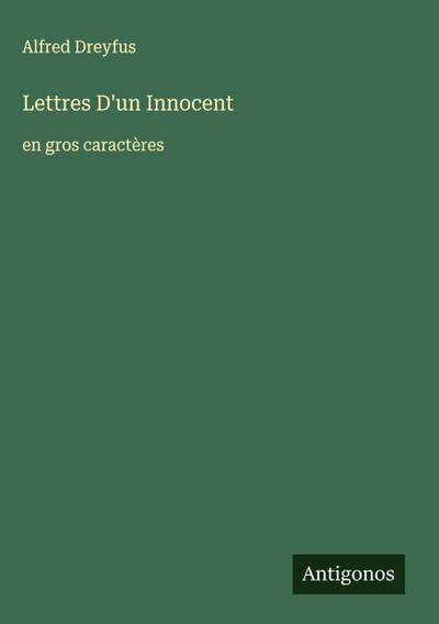 Lettres D’un Innocent