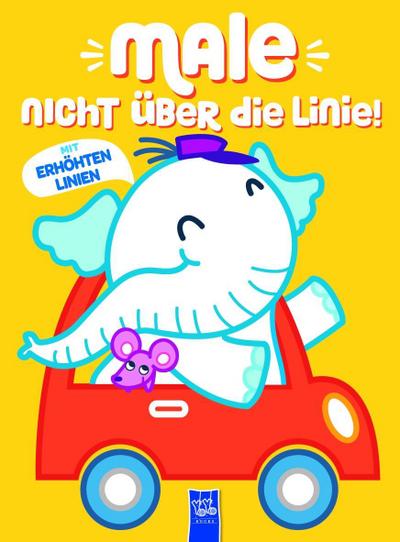 Male nicht über die Linie - Gelb