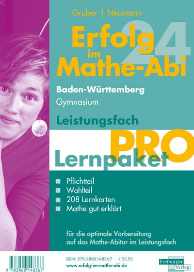 Erfolg im Mathe-Abi 2024 Lernpaket Leistungsfach ’Pro’ Baden-Württemberg Gymnasium