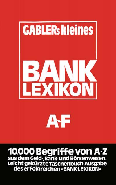 Gablers Kleines Bank Lexikon