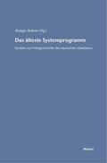 Das älteste Systemprogramm
