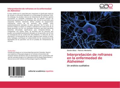 Interpretación de refranes en la enfermedad de Alzheimer