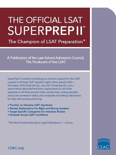 The Official LSAT Superprep II: The Champion of LSAT Prep