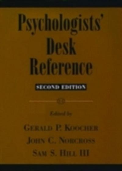 Psychologists’ Desk Reference