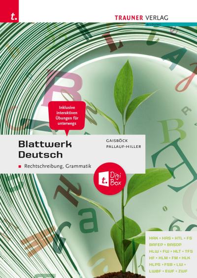 Blattwerk Deutsch - Rechtschreibung, Grammatik