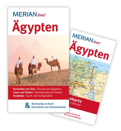 MERIAN live! Reiseführer Ägypten: Mit Kartenatlas im Buch und Extra-Karte zum Herausnehmen