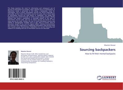 Sourcing backpackers