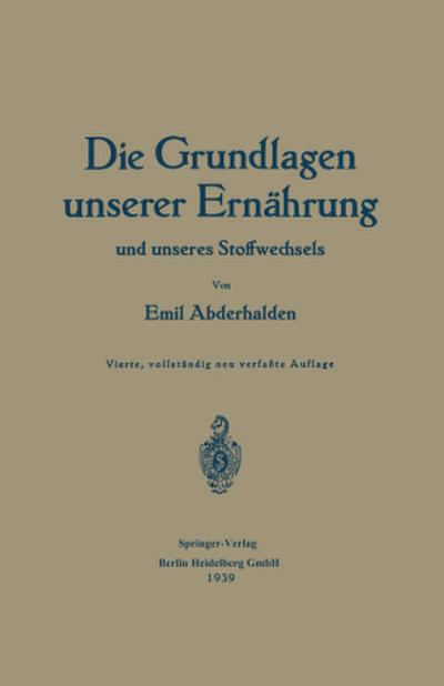 Die Grundlagen unserer Ernährung und unseres Stoffwechsels