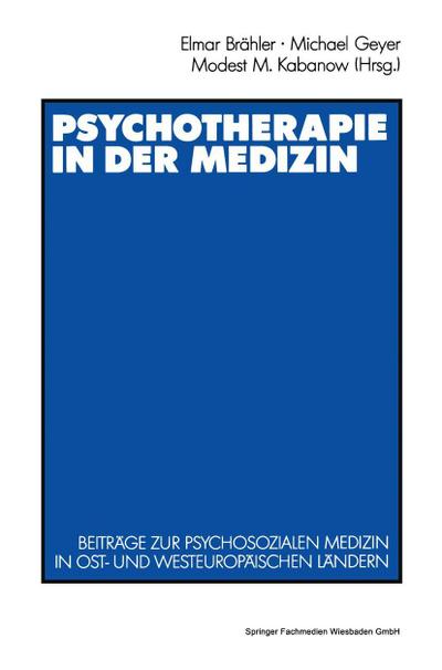 Psychotherapie in der Medizin