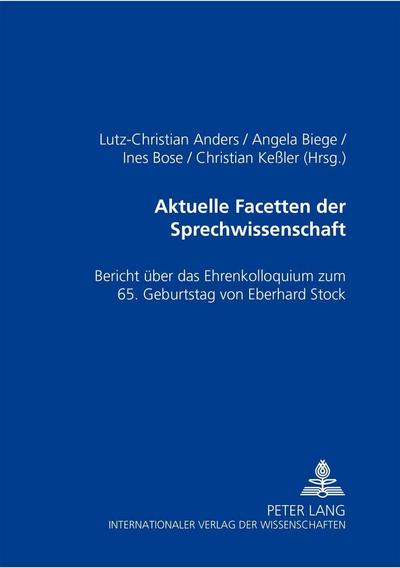 Aktuelle Facetten der Sprechwissenschaft