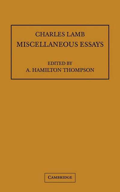 Miscellaneous Essays