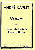Quintettefür Flöte, Oboe, Klarinette, Fagott und Klavier