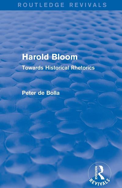 Harold Bloom (Routledge Revivals)