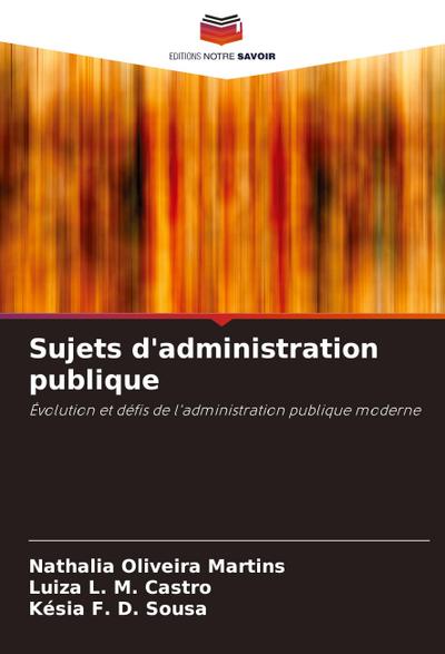 Sujets d’administration publique