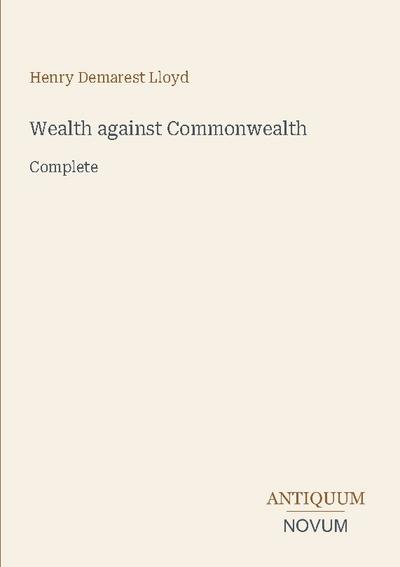 Wealth against Commonwealth