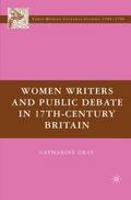 Women Writers and Public Debate in 17th-Century Br