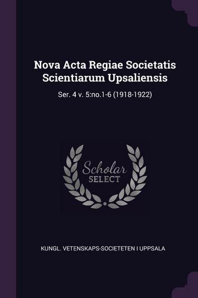 Nova Acta Regiae Societatis Scientiarum Upsaliensis
