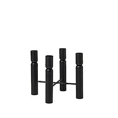 broste Copenhagen Kerzenständer `Kaysa` Eisen Black Für Ø22Mm Kerze W14,5Xl14,5Xh16Cm