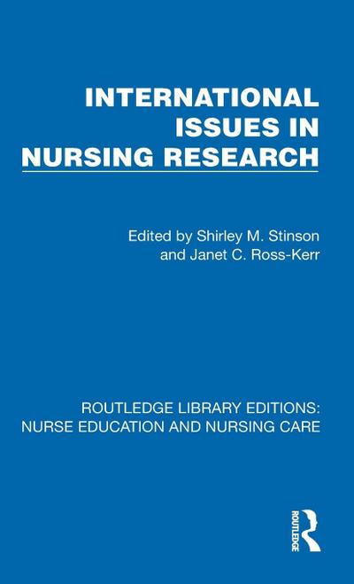 International Issues in Nursing Research