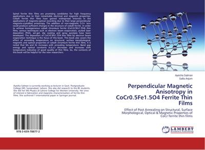 Perpendicular Magnetic Anisotropy in CoCr0.5Fe1.5O4 Ferrite Thin Films