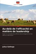 Au-delà de l’efficacité en matière de leadership
