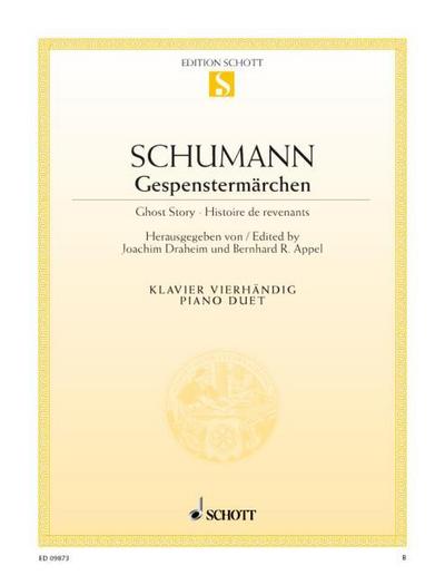 Gespenstermärchen: Klavier 4-händig. (Edition Schott Einzelausgabe)