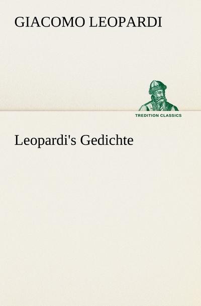 Leopardi’s Gedichte
