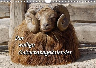 Der wollige Geburtstagskalender (Wandkalender immerwährend DIN A4 quer)