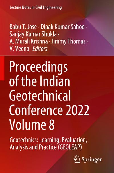 Proceedings of the Indian Geotechnical Conference 2022 Volume 8