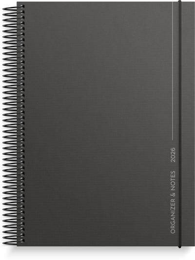 Burde Kalender Organizer & Notes 2026 schwarz