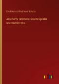 Adiumenta latinitatis: Grundzüge des lateinischen 