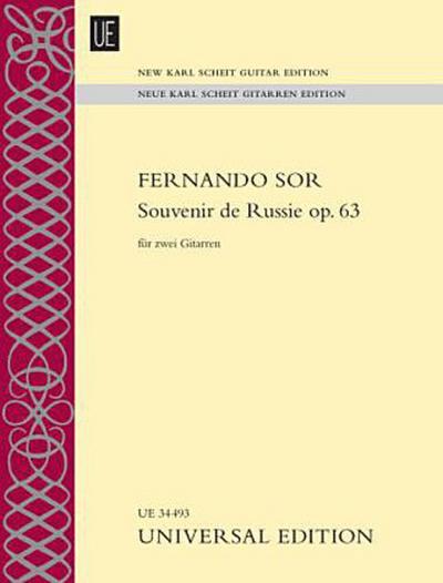 Souvenir de Russie op. 63 für 2 Gitarren